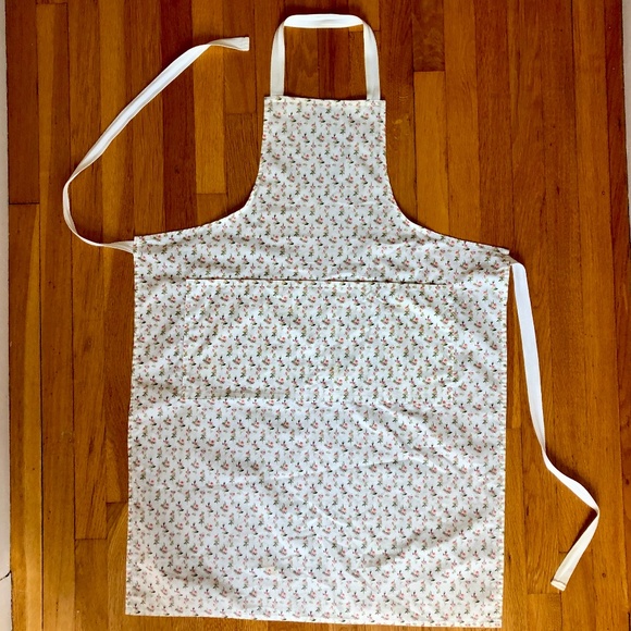 Vintage Laura Ashley Floral Chef's Apron, with Pockets - Picture 1 of 13